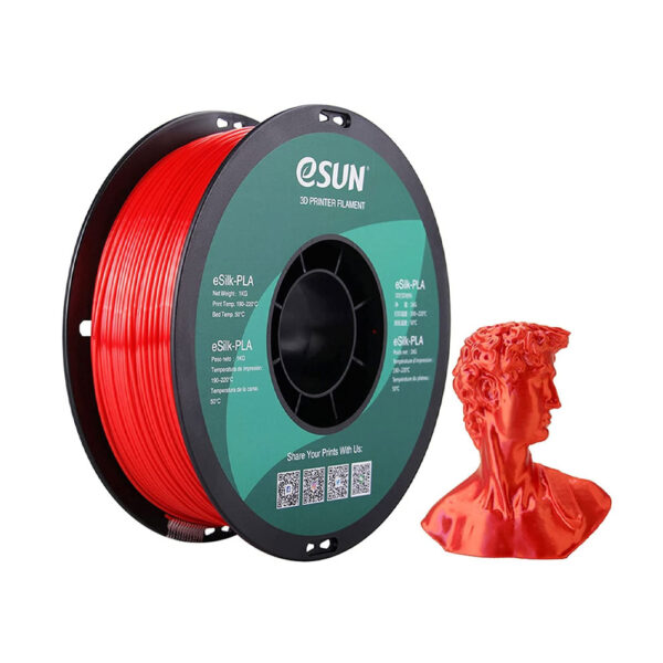 Esun eSilk PLA Red 1.75mm 1kg