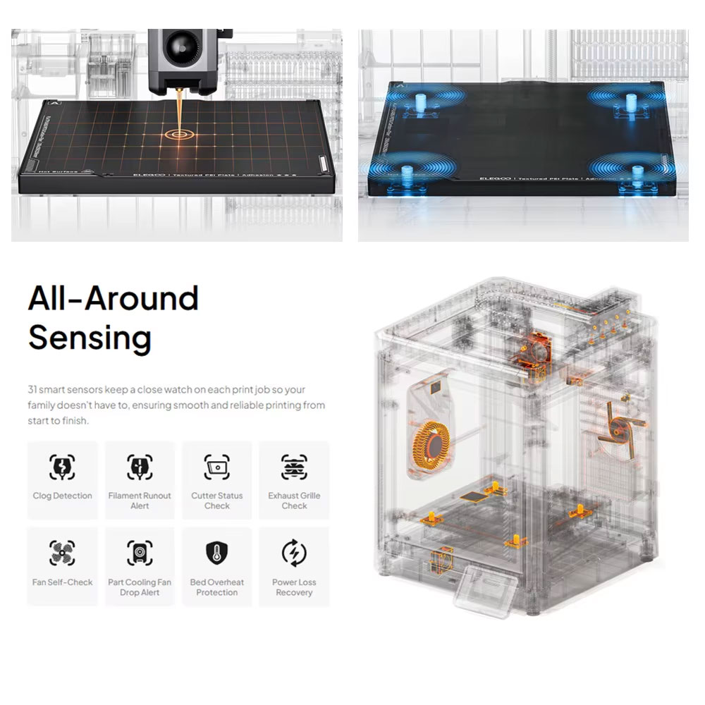 Impressora 3D Centauri Carbon 2 Combo - Imagem 8
